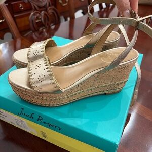 Jack Rogers dressy wedge/platform sandal